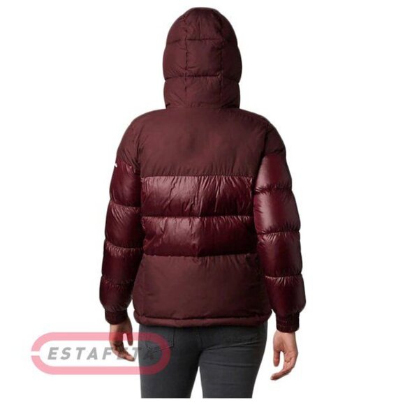 COLUMBIA Pike Lake II Insulated Puffer Jacket Burgundy sz L Women's - Picture 3 of 11